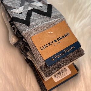 BRAND NEW Men’s Lucky Brand Socks 4 Pairs